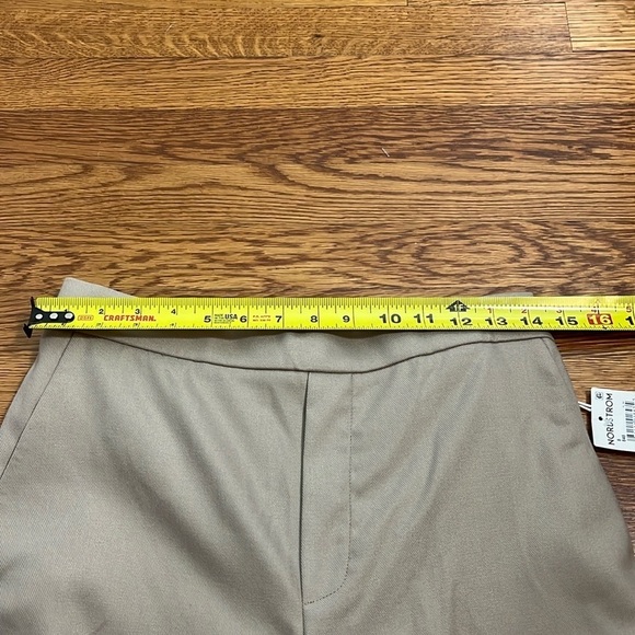 NWT Nordstrom Wide Leg Pull On Tan Pant Trousers Size 8 - Picture 9 of 13